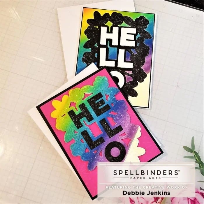 Let's make some Rainbow HELLO Cards
